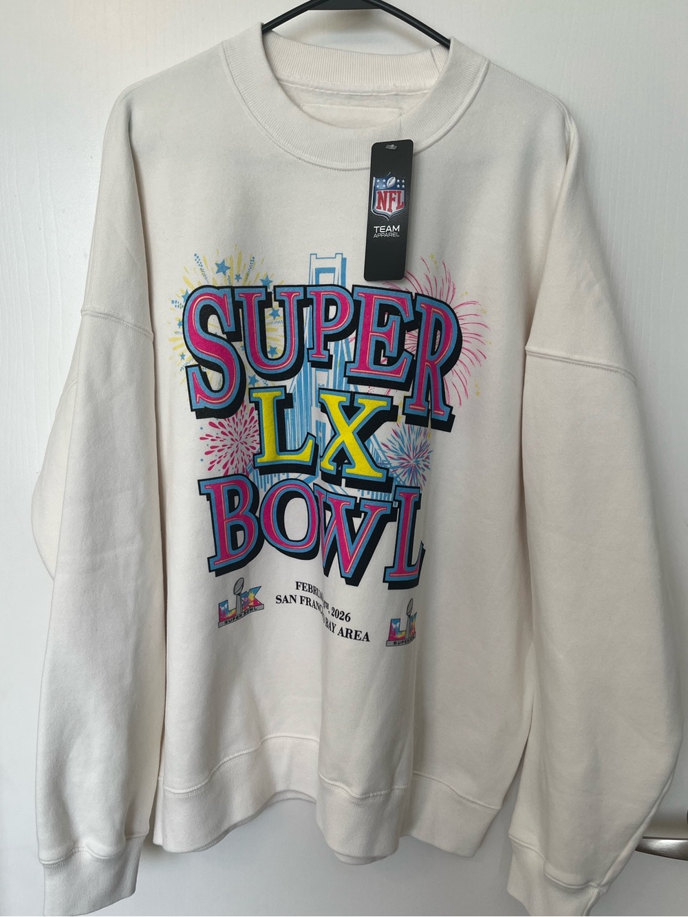 Abercrombie and Fitch NFL Football Super Bowl 2026 San Francisco Sweatshirt XL